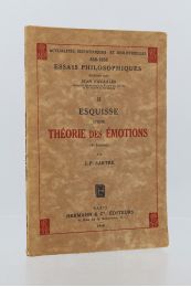 SARTRE : Esquisse d'une théorie des émotions - Edition Originale - Edition-Originale.com