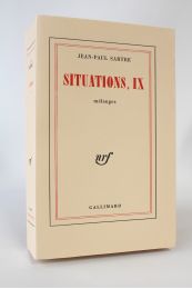 SARTRE : Situations, IX. Mélanges - Prima edizione - Edition-Originale.com