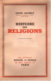 SAURAT : Histoire des religions - Prima edizione - Edition-Originale.com