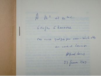 SAUVY : Sociologie du surréalisme - Autographe, Edition Originale - Edition-Originale.com