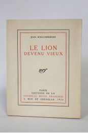 SCHLUMBERGER : Le lion devenu vieux - Prima edizione - Edition-Originale.com