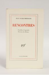 SCHLUMBERGER : Rencontres. Feuillets d'agenda. - Pierres de Rome - Prima edizione - Edition-Originale.com