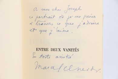 SCHNEIDER : Entre deux vanités - Autographe, Edition Originale - Edition-Originale.com