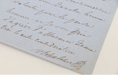 SCHOELCHER : Lettre autographe signée à Alfred Boucher-Cadart - Signiert, Erste Ausgabe - Edition-Originale.com