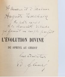 SCHURE : L'évolution divine du Sphinx au Christ  - Signed book, First edition - Edition-Originale.com