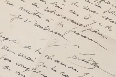 SCOTTO : Lettre autographe signée à son grand ami Carlo Rim le pressant de se manifester auprès du directeur des Bouffes Parisiens Albert Willemetz afin que le projet de leur pièce aboutisse en cette période de disette dûe à l'occupation allemande : 