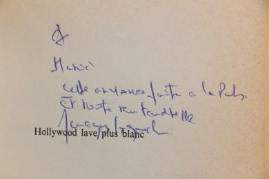 SEGUELA : Hollywood lave plus blanc - Autographe, Edition Originale - Edition-Originale.com