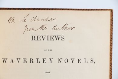 SENIOR : Reviews of the Waverley novels from the Rob Roy to the chronicles of the Canongate inclusive, with some miscellanous articles - Autographe, Edition Originale - Edition-Originale.com