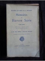 SERS : Mémoires du baron Sers 1786-1862 publiés d'après le manuscrit original - Prima edizione - Edition-Originale.com