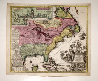 SEUTTER : Accurata delineatio celeberrimae Regionis Ludovicianae vel Gallice Louisiane ol. Canadae et Floridae adpellatione in septemtrionali America descriptae quae hodie nomine fluminis Mississippi vel St. Louis - Prima edizione - Edition-Originale.com