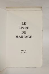 SIMA : Le livre de mariage - Erste Ausgabe - Edition-Originale.com