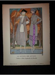 Le Retour des autans. Tailleur et Robe d'après-midi, de Doeuillet. (La Gazette du Bon ton, n°7 - Planche 55 ) - First edition - Edition-Originale.com