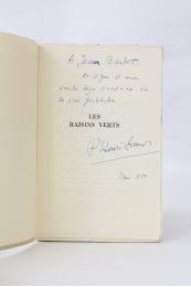 SIMON : Les raisins verts - Autographe, Edition Originale - Edition-Originale.com