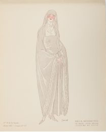Soeur bénédictine de Rome (XVIIIe siècle) (Costume de veuve) (Croquis N°VII, La Gazette du Bon ton, 1922 n°10) - Edition Originale - Edition-Originale.com
