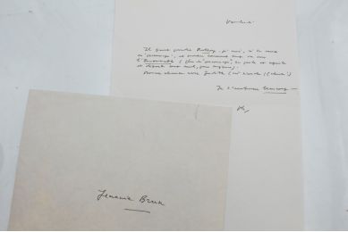 SOLLERS : Billet autographe signé adressé à Jani Brun à propos d'ouvrages de Samuel Beckett - Autographe, Edition Originale - Edition-Originale.com