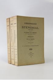 STENDHAL : Correspondance de Stendhal (1800-1842) publiée par A. Paupe et P.A. Cheramy sur les originaux de diverses collections - Erste Ausgabe - Edition-Originale.com