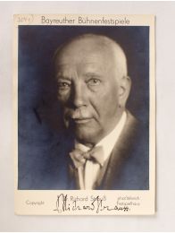 STRAUSS : Photographie signée de Richard Strauss - Signed book, First edition - Edition-Originale.com