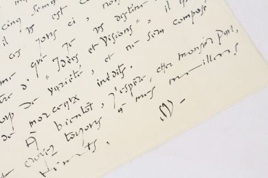 SUARES : Lettre autographe signée d'André Suarès à Emile Paul - Libro autografato, Prima edizione - Edition-Originale.com