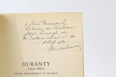 TABARY : Duranty (1833-1880). Etude biographique et critique - Edition Originale - Edition-Originale.com