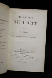 TAINE : Philosophie de l'art - Erste Ausgabe - Edition-Originale.com