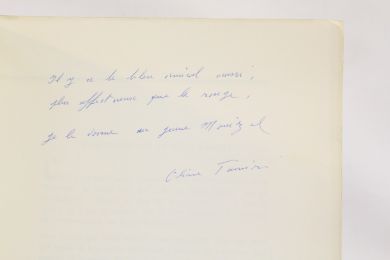 TAMARI : Olive Tamari - Libro autografato, Prima edizione - Edition-Originale.com