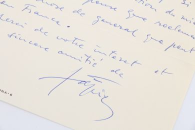 TAPIES : Lettre autographe datée et signée adressée à son ami et biographe Georges Raillard - Signiert, Erste Ausgabe - Edition-Originale.com