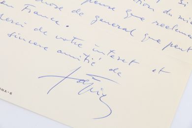 TAPIES : Lettre autographe datée et signée adressée à son ami et biographe Georges Raillard - Libro autografato, Prima edizione - Edition-Originale.com