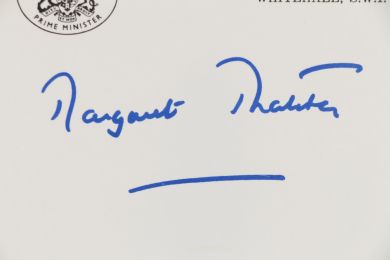 THATCHER : Carte de visite signée de Margaret Thatcher - Signed book, First edition - Edition-Originale.com