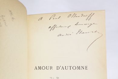 THEURIET : Amour d'automne - Autographe, Edition Originale - Edition-Originale.com