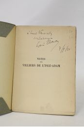 THOMAS : Notes sur Villiers de l'Isle-Adam - Autographe, Edition Originale - Edition-Originale.com