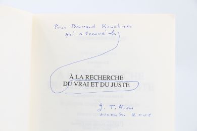 TILLION : A la recherche du vrai et du juste - A propos rompus avec le siècle - Autographe, Edition Originale - Edition-Originale.com