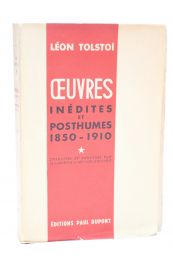 TOLSTOI : Oeuvres inédites et posthumes (1850-1910) - Prima edizione - Edition-Originale.com
