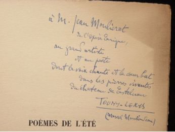 TOUNY-LERYS : Poèmes de l'été et de l'automne en fleur - Autographe, Edition Originale - Edition-Originale.com
