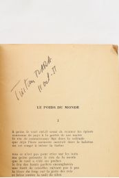 TZARA : Le poids du monde - Libro autografato, Prima edizione - Edition-Originale.com