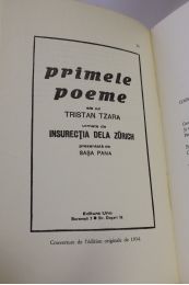 TZARA : Les premiers poèmes suivis de 5 poèmes oubliés - Edition Originale - Edition-Originale.com