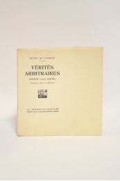 UNAMUNO : Vérités arbitraires (Espagne contre Europe) - First edition - Edition-Originale.com