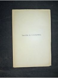 VACHER DE LAPOUGE : Sous-tribu des calosomina. A (Callisthéniens) - Erste Ausgabe - Edition-Originale.com