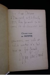 VAILLAND : Choses vues en Egypte, Août 1952 - Signiert, Erste Ausgabe - Edition-Originale.com