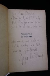 VAILLAND : Choses vues en Egypte, Août 1952 - Signed book, First edition - Edition-Originale.com