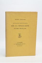 VAILLAND : Quelques réflexions sur la singularité d'être français - Edition Originale - Edition-Originale.com
