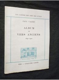 VALERY : Album de vers anciens. 1890-1920 - Erste Ausgabe - Edition-Originale.com