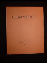 VALERY : Commerce. Automne 1929 - Cahier XXI - Edition Originale - Edition-Originale.com