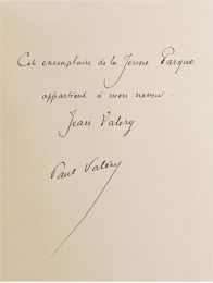 VALERY : La jeune Parque - Libro autografato - Edition-Originale.com