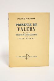 VALERY : Présence de Valéry précédé de Propos me concernant par Paul Valéry - Erste Ausgabe - Edition-Originale.com