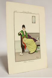 Costumes parisiens. Robe d'intérieur (pl.125, Journal des Dames et des Modes, 1913 n°55) - First edition - Edition-Originale.com