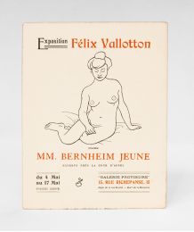 VALLOTTON : Catalogue-carton d'invitation à l'Exposition Vallotton - Erste Ausgabe - Edition-Originale.com
