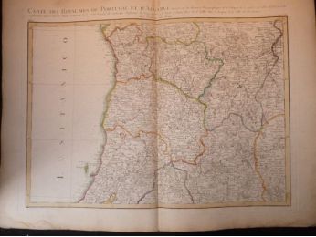 Carte des royaumes de Portugal et d'Algarve - Edition Originale - Edition-Originale.com