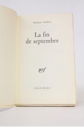 VEDRES : La fin de septembre - First edition - Edition-Originale.com