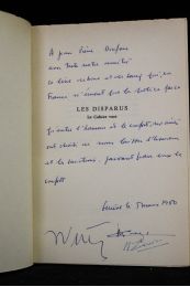 VERGES : Les disparus. Le cahier vert - Autographe, Edition Originale - Edition-Originale.com