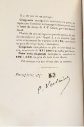 VERLAINE : Dédicaces - Signed book, First edition - Edition-Originale.com